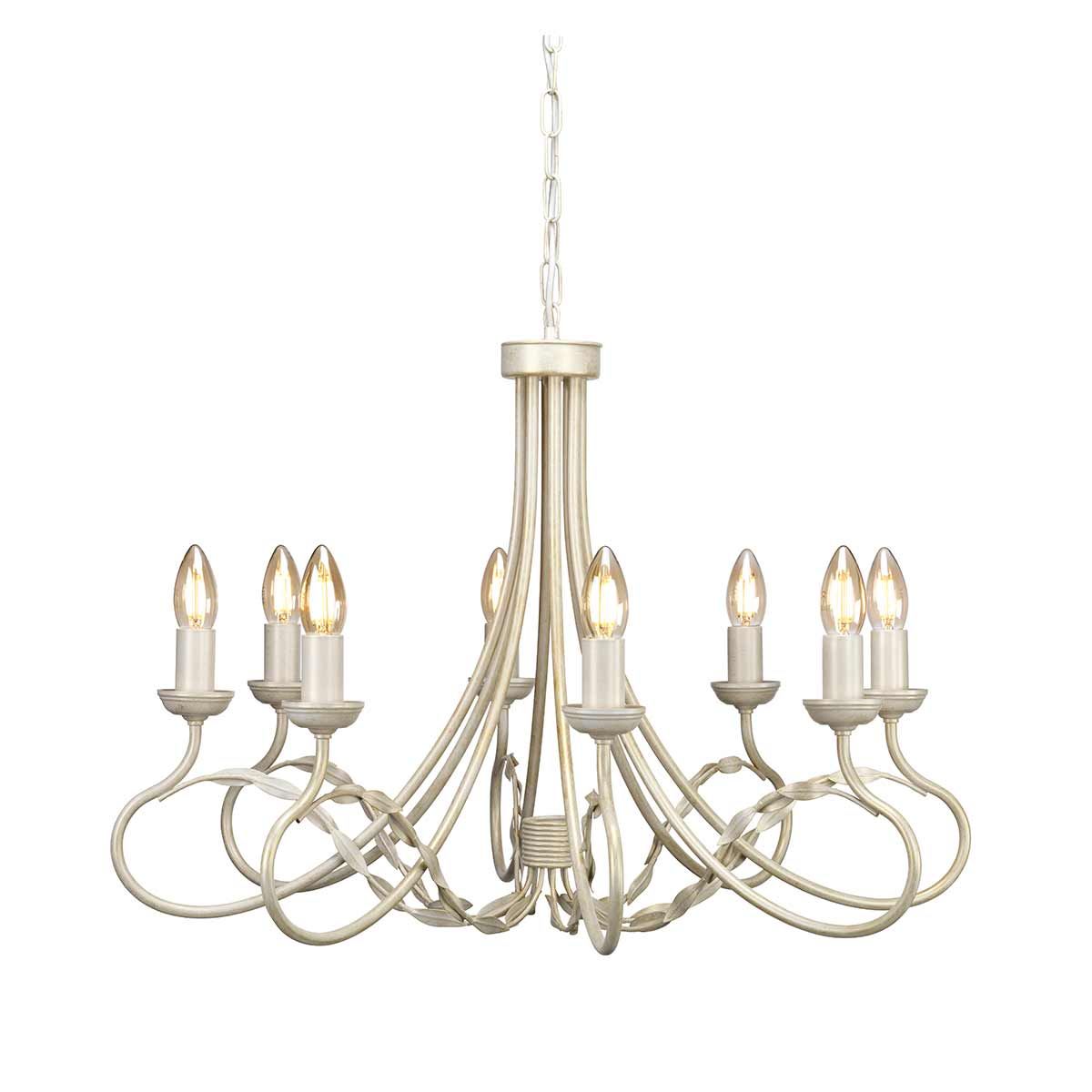 Elstead Lighting-OLIVIA-OV8-IVORY-GOLD-ELSOV8-IVORY-GOLD