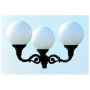 Novolux INDURA GLOBO 057F-G05X1A-02 Svietelná lišta na stĺp 3x105W/E27 IP65