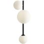 Aldex DIONE BLACK 1092Y1 Stena svietidlo 1x60W/E14+2x40W/E27