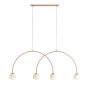 Aldex UNA 1116L11_L Závesná lampa 4x10W/E14 IP20
