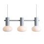 Aldex FLO 3 GREY S 7000E22_S Závesná lampa 3x10W/E14