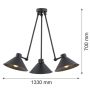 Argon ALTEA 1452 Závesná lampa 3x15W/E27 IP20