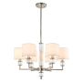 Cosmolight SUTTON P06446NI-WH Stropná lampa 6x40W/E14 ip20