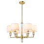 Cosmolight SUTTON P06692BR-WH Stropná lampa 6x40W/E14 ip20