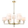 Cosmolight SUTTON P09685BR-WH Stropná lampa 9x40W/E14 ip20