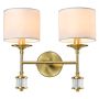 Cosmolight SUTTON W02852BR-WH Stena svietidlo 2x25W/E14 ip20
