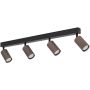 TK Lighting TUNE BROWN 16149 Bodové svetlo 4x10W/GU10 IP20