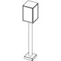 Norlys LOFOTEN 1946BC Stojanová lampa 1x11W/E27 IP44
