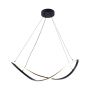 Zuma Line ERDA 19600P-BK Závesná lampa 1x45W/LED 3000K|4000K|6000K 2100lm IP20