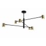Zuma Line PEDRO PEN4104-6GD+BK Stropná lampa ip20