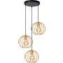 Lucide DANZA 21428/13/02 Závesná lampa 3x40w/e27 ip20