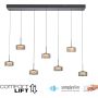 Paul Neuhaus RIKA 2115-18 Závesná lampa 7x61W/LED 3000k 7350lm ip20