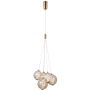 Italux Butero PND-34359-5-HBR-AMB Závesná lampa 5x20W/LED 3000K 1830lm IP20
