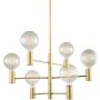 Italux Veva MDM3339/6 GD Stropná lampa 6x40W/E27 IP20
