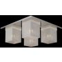 Italux Helios MX102916-4A Stropná lampa 4x25W/G9 IP20