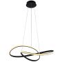 Italux Consa PND-19221C-BK Závesná lampa 1x40W/LED 3000K/4000K/6000K 3400lm IP20