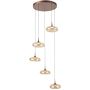 Italux Tenele PND-24028-5A-COPP Závesná lampa 5x35W/LED 3000K 1514lm IP20