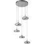 Italux Tenele PND-24028-5A-SILV Závesná lampa 5x35W/LED 3000K 1514lm IP20