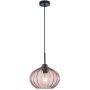 Italux Pansol PND-2940-1S-BK-CF Závesná lampa 1x40W/E27 IP20