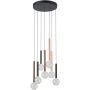 Italux Alinos PND-24019-7A-BK Závesná lampa 7x28W/LED 3000K 2205lm IP20