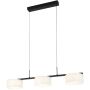 Italux Austis PND-02836-3-BK Závesná lampa 1x24W/LED 3000K/4000K/6000K 3700lm IP20