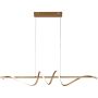 Italux Bastelo PND-24154-GD Závesná lampa 1x40W/LED 3000K/4000K/6000K 3400lm IP20