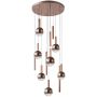 Italux Camino PND-24038-12A-COPP Závesná lampa 12x60W/LED 3000K 2469lm IP20