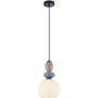 Italux Domali PND-36816-1A-BK-WH Závesná lampa 1x40W/E27 IP20