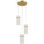 Italux Merto PND-40930-3A-GD Závesná lampa 3x40W/E14 IP20