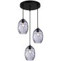 Italux Novala PND-3031-3A-BK-SG Závesná lampa 3x40W/E27 IP20