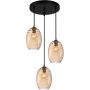 Italux Novala PND-3031-3A-BRO-AMB Závesná lampa 3x40W/E27 IP20