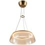 Italux Torpe PND-24030-1-GD Závesná lampa 1x19W/LED 3000K 1097lm IP20