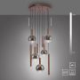 Paul Neuhaus BOWL 2287-23 Závesná lampa 9x7W/LED 2700k 1600lm ip20