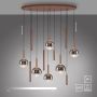 Paul Neuhaus BOWL 2288-23 Závesná lampa 12x7W/LED 2700k 1935lm ip20