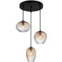 Italux Alias PND-3672-3A-BRO-AMB Závesná lampa 3x40W/E27 IP20