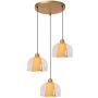 Lucide GUNHILD 30460/13/60 Závesná lampa 3x60w/e27 ip20