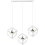 Polux SWEDEN 312457 Závesná lampa 3x20W LED/E27 IP20