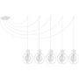 Sigma Lighting AURA 31097 Závesná lampa 5x60W/E27
