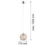 Argon PORTORYKO 3678 Závesná lampa 1x7W/E14 IP20