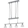 Trio LEVISTO 371010407 Závesná lampa 4x40w/e14 3000k 400lm ip20