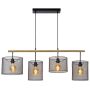 Lucide BASKETT 45459/04/30 Závesná lampa 4x60w/e27 ip20