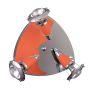 Prezent ZEUS CH/ORANGE 474 Bodové svetlo 3x40W/E14/R50 IP20