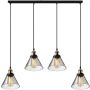 Altavola Design NEW YORK LOFT LA034/CL4_smoky Závesná lampa 4x40W/E27 IP20