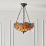 Endon DRAGONFLY FLAME 64076 Závesná lampa 3x60W/E27 IP20