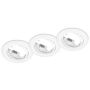 Trio JURA 650100331 Vstavané downlight svetlo 3x15w/gu10 ip20