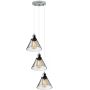 Altavola Design NEW YORK LOFT LA034/CO3_smoky_chrom Závesná lampa 3x40W/E27 IP20