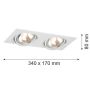 Argon OLIMP 785 Vstavané downlight svetlo 2x6W/G9 IP20
