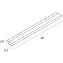 Maxlight TRIO W0409D Stena svietidlo 10w/led 4000k 518lm ip44