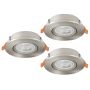 Eglo BARRANCO 902268 Vstavané downlight svetlo 3x4.5W/LED 2700K, 4000K, 6500K 3X450lm ip20