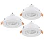 Eglo BARRANCO GU10 902242 Vstavané downlight svetlo 3x4.5W/GU10 ip20